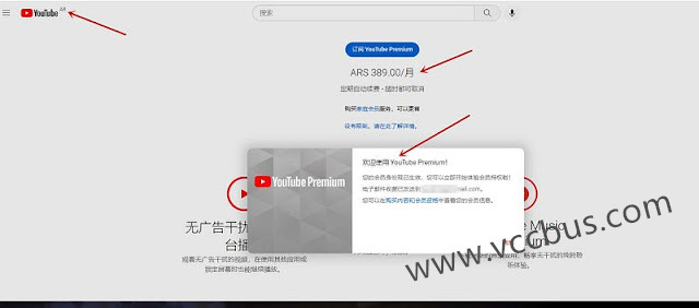 香港虚拟信用卡付费订阅阿根廷区Youtube会员