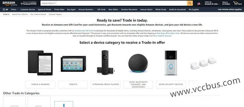 Amazon亚马逊Trade-In旧货回收项目赚礼品卡全程操作教程